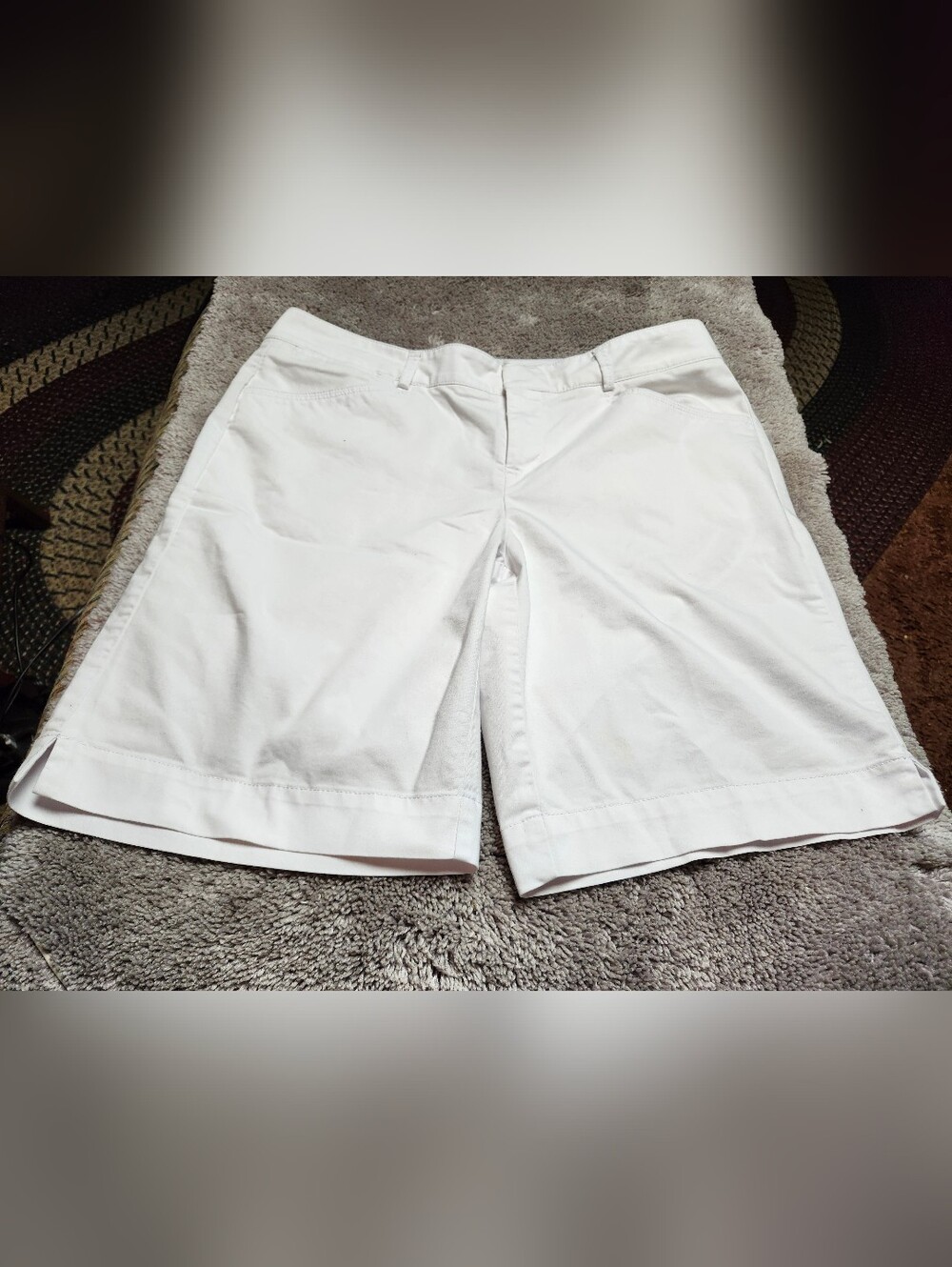 Dockers Golf White Women's Bermuda Shorts